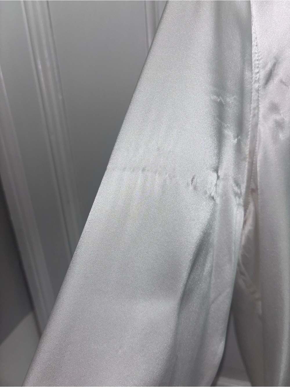 L’Agence 100% Silk Collared Button Down Women’s Shirt Fair Condition See Pics - Picture 7 of 13